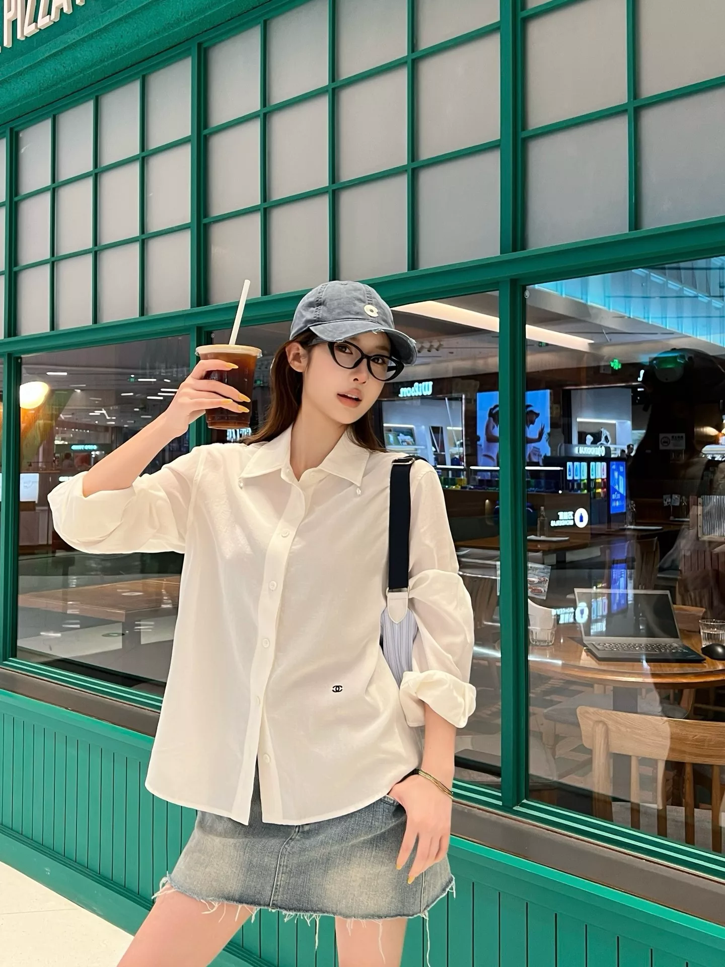 셀린느 진주 장식 텐셀 린넨 블렌드 긴소매 셔츠 상세 이미지 16