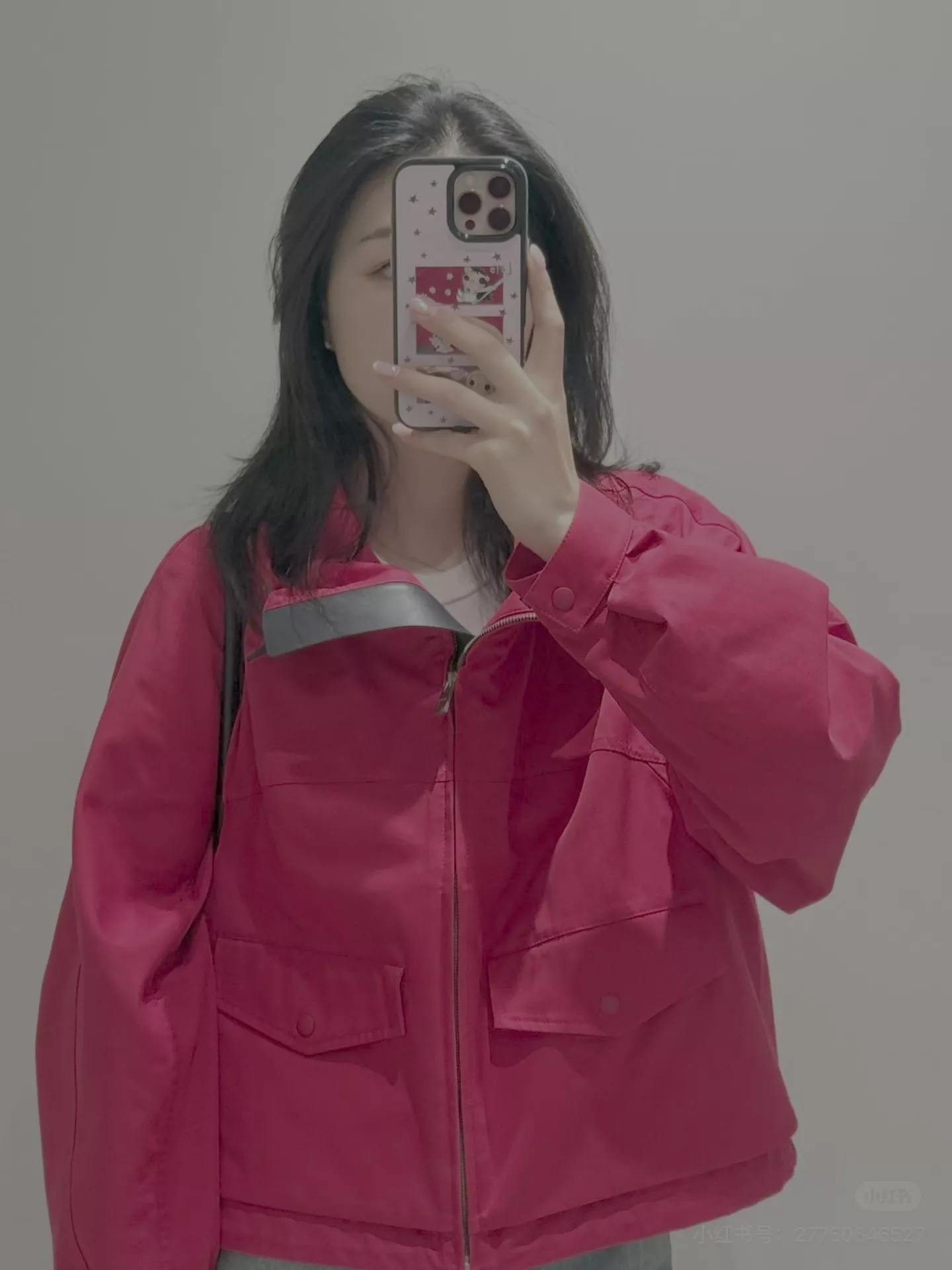 로에베 스탠드칼라 드로스트링 크롭 집업 재킷 상세 이미지 48