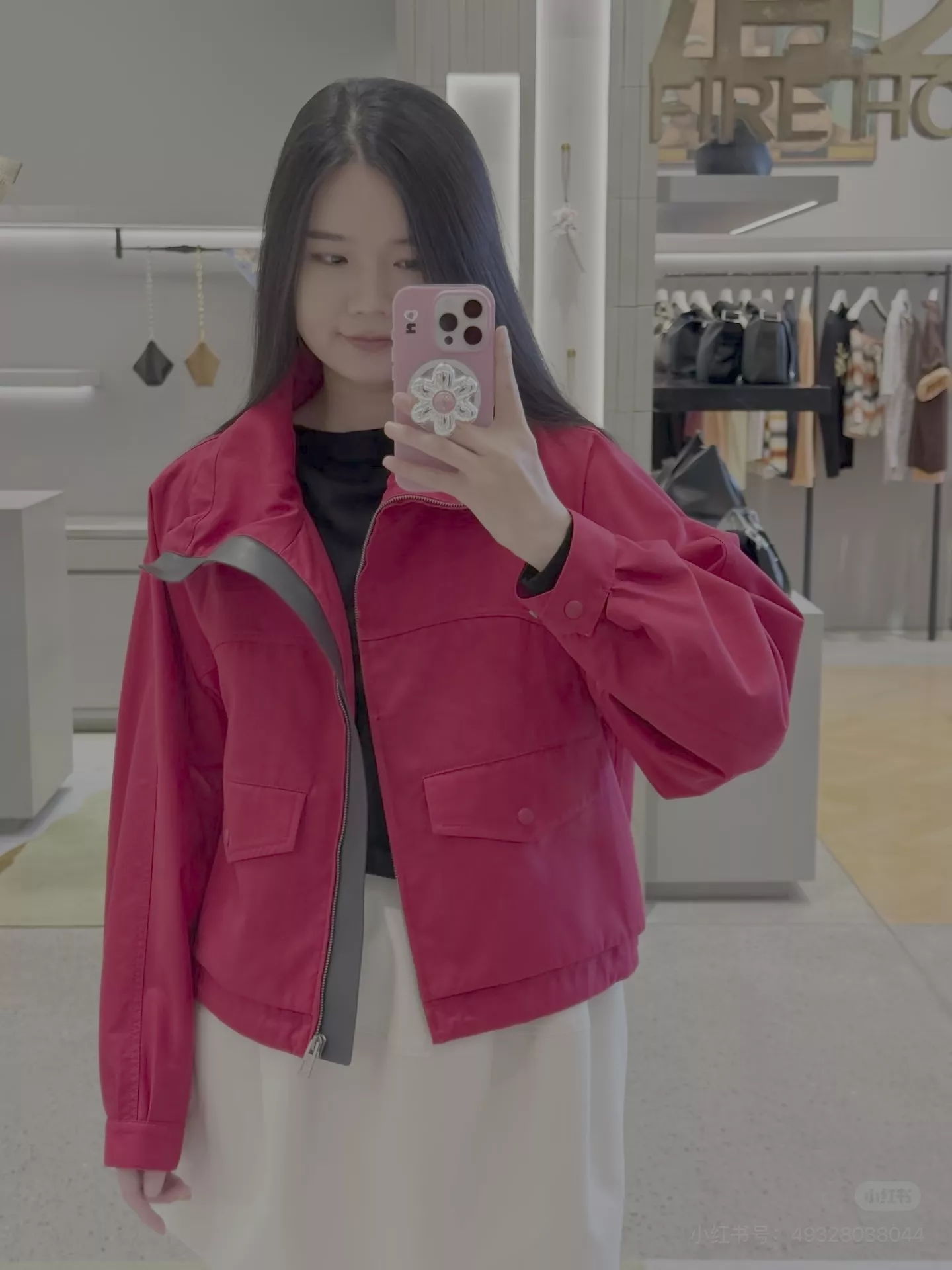 로에베 스탠드칼라 드로스트링 크롭 집업 재킷 상세 이미지 59