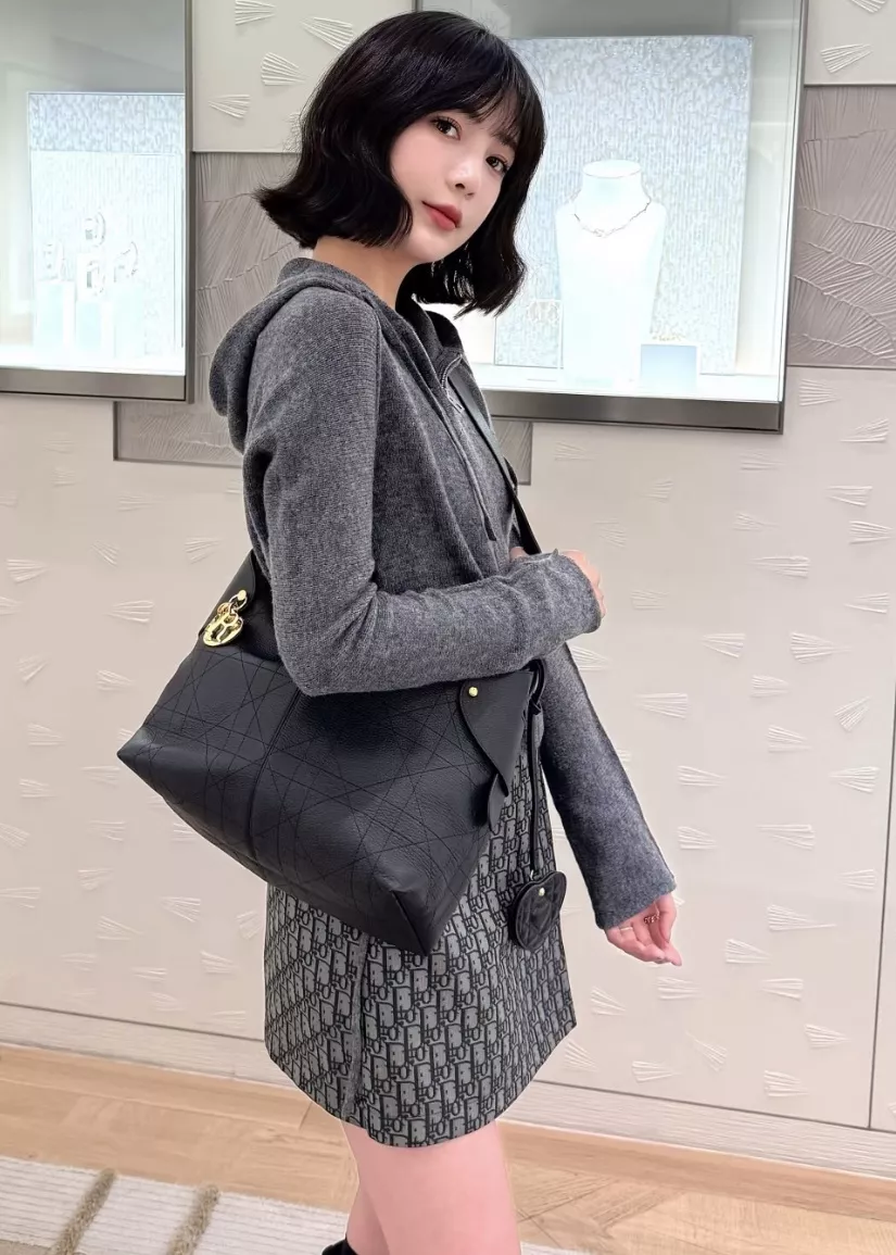 디올 오블리크 자카드 랩 스타일 큐롯 미니 스커트 상세 이미지 22