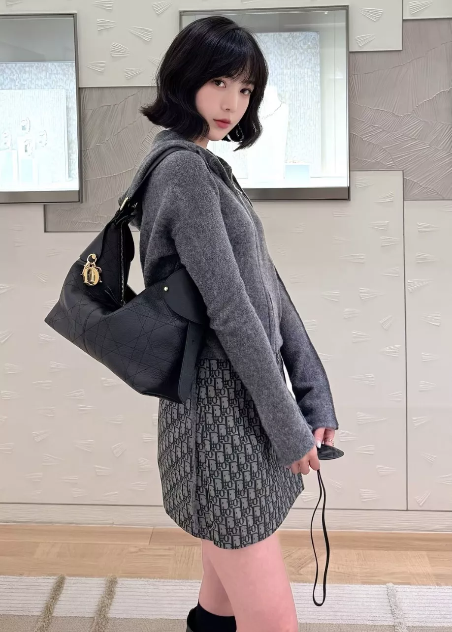 디올 오블리크 자카드 랩 스타일 큐롯 미니 스커트 상세 이미지 24
