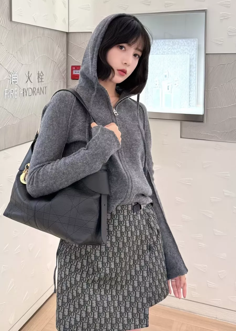 디올 오블리크 자카드 랩 스타일 큐롯 미니 스커트 상세 이미지 20