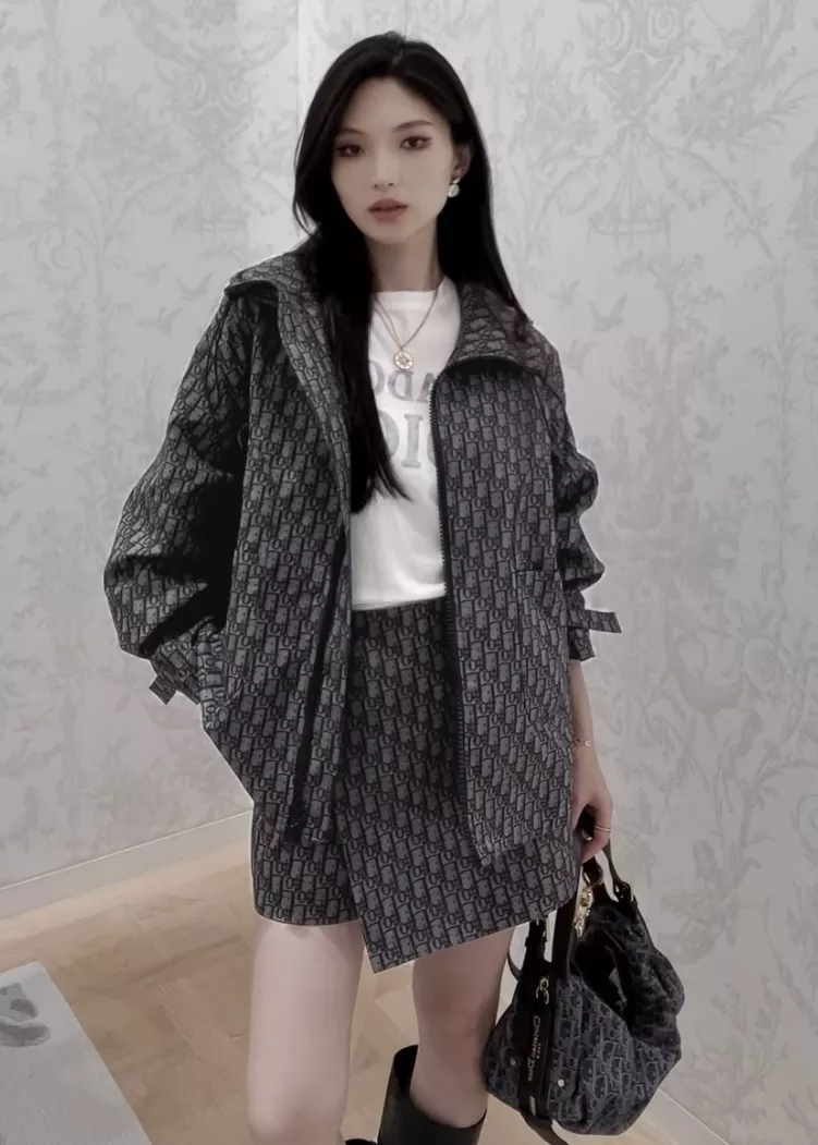 디올 오블리크 자카드 랩 스타일 큐롯 미니 스커트 상세 이미지 41