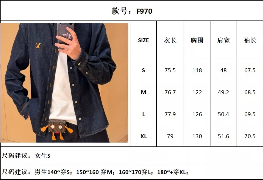 루이비통 워싱 코튼 트윌 데님 긴소매 셔츠 상세 이미지 37