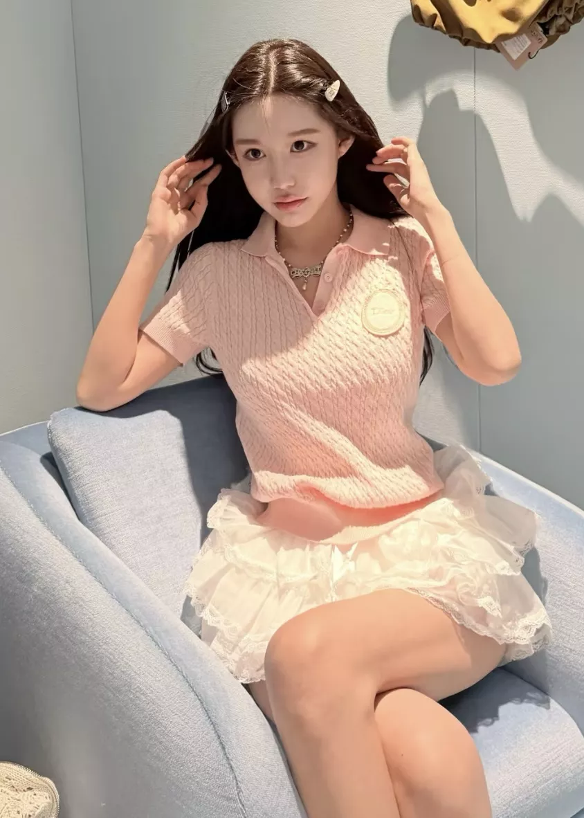 디올 꽈배기 폴로 칼라 반소매 니트 상세 이미지 27