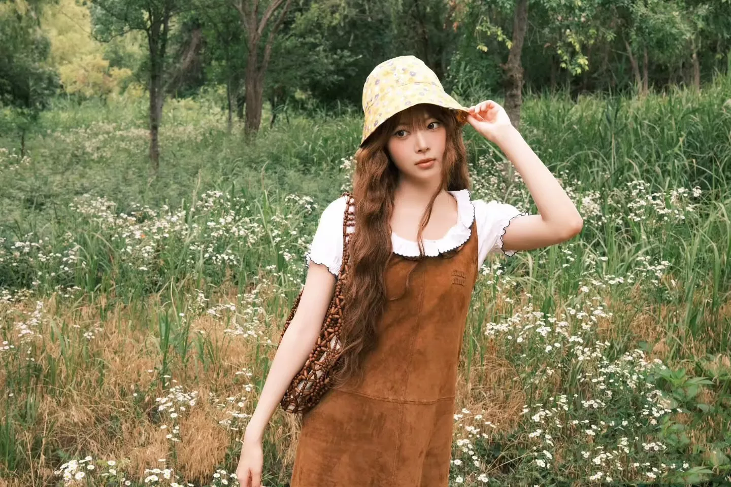 미우미우 이탈리아 양모 무드 머메이드 민소매 원피스 상세 이미지 18