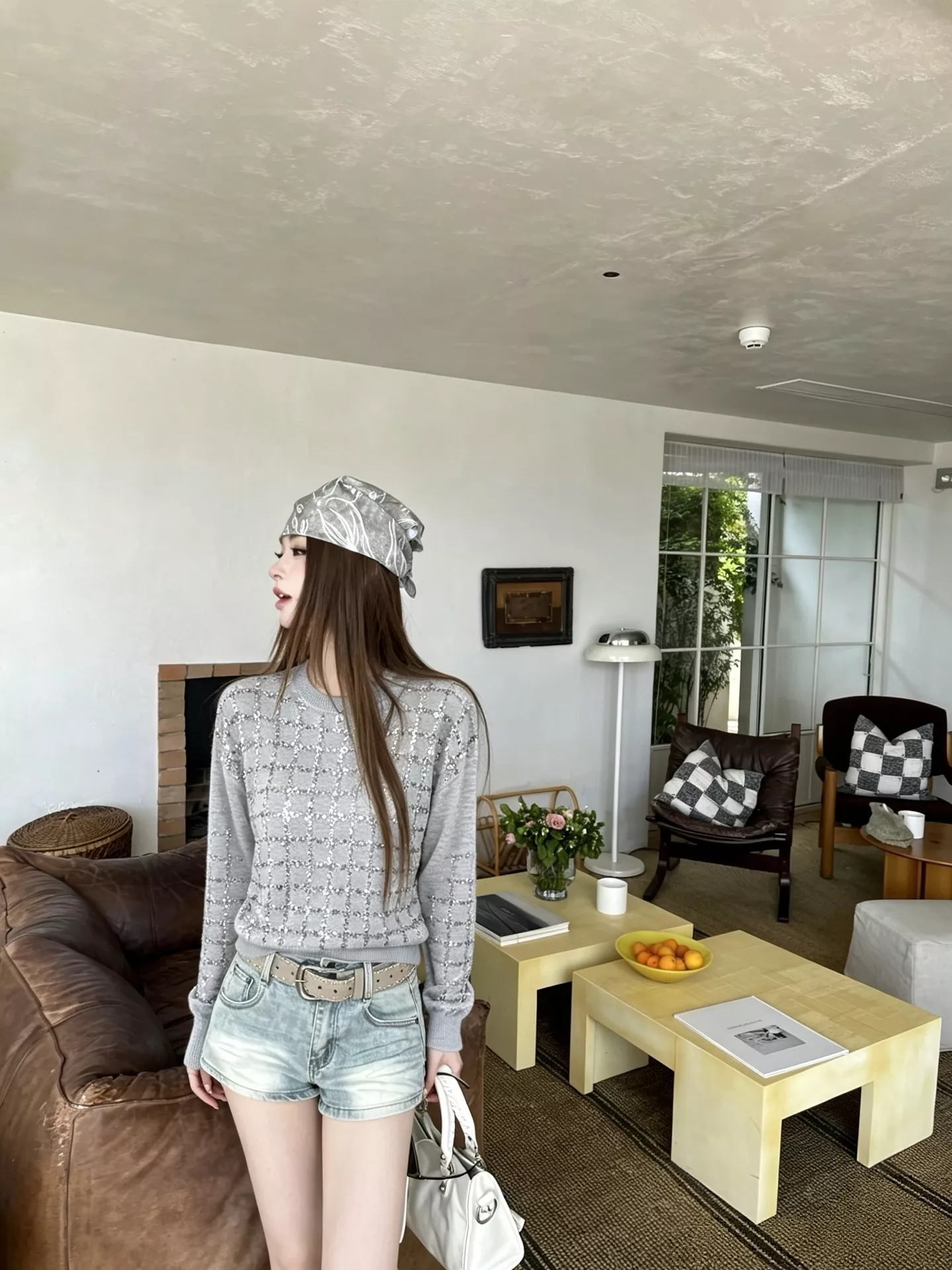 브루넬로쿠치넬리 스팽글 포인트 울 라운드넥 풀오버 니트 상세 이미지 14
