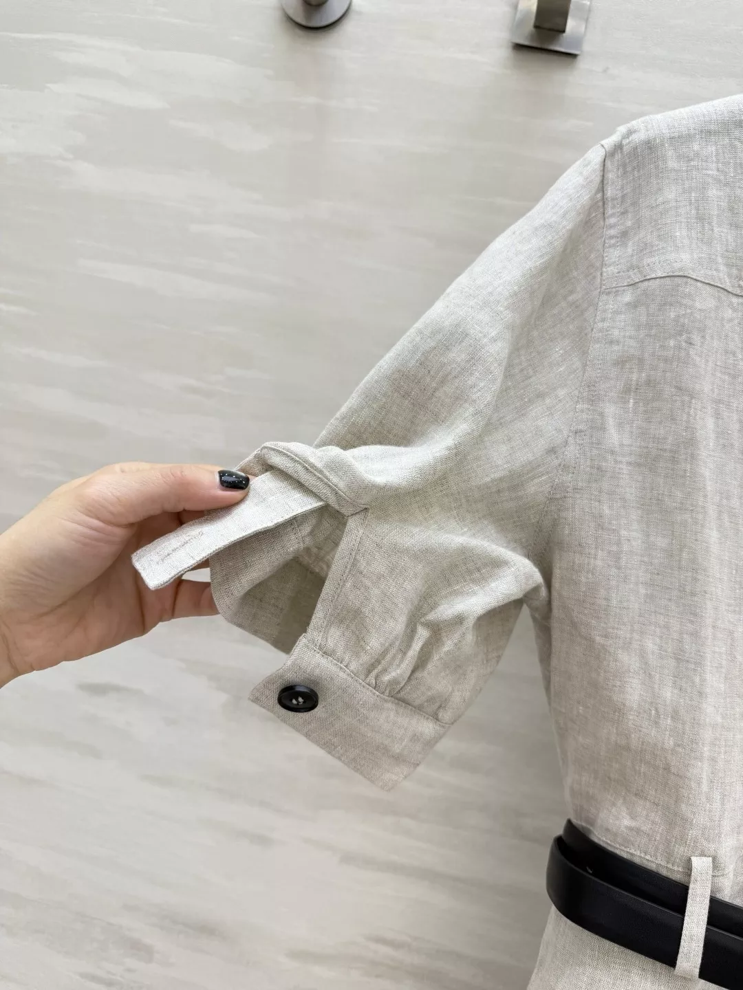 랄프로렌 리넨 포켓 벨트 셔츠 원피스 상세 이미지 9