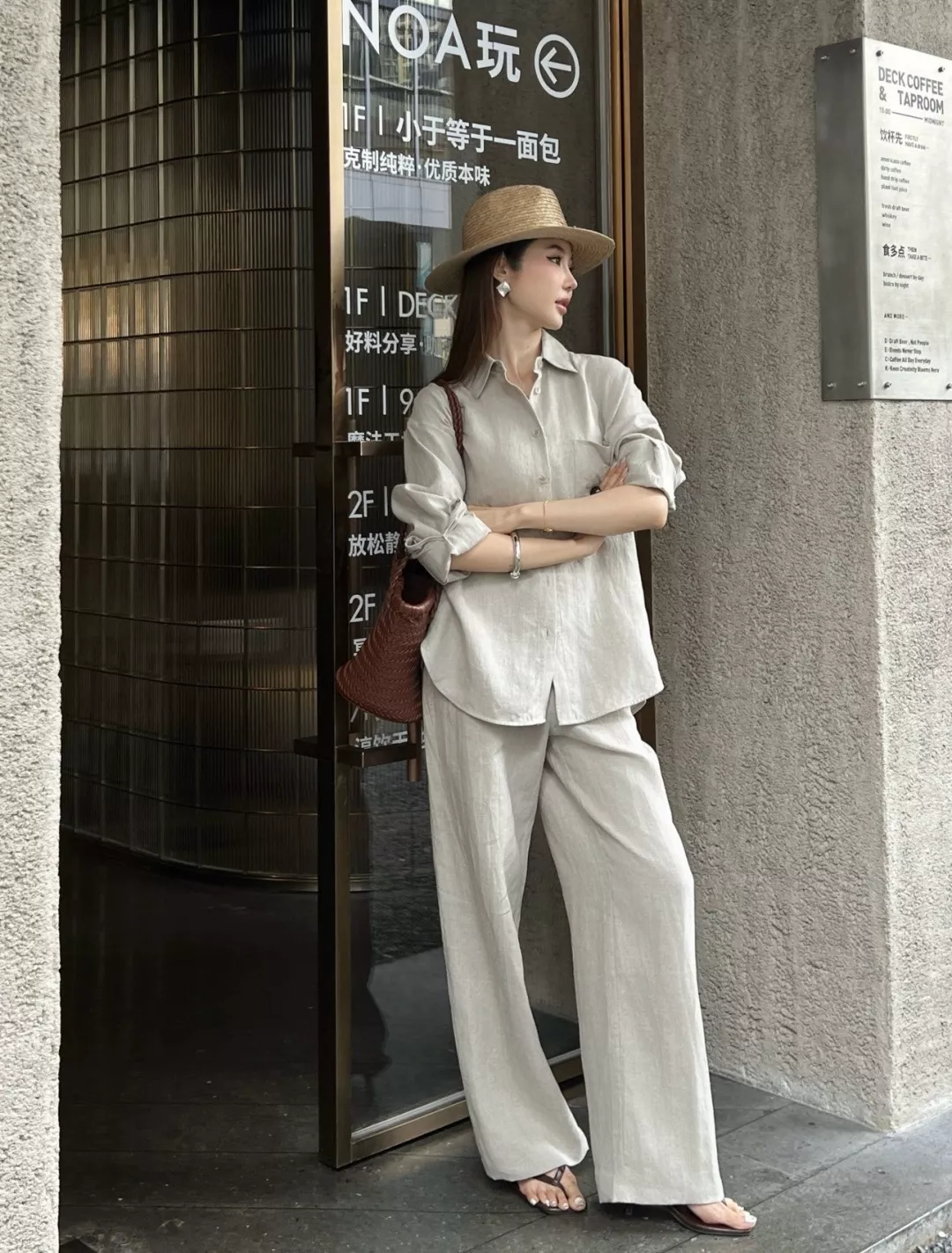 브루넬로쿠치넬리 내추럴 린넨 루즈핏 긴소매 셔츠 상세 이미지 15