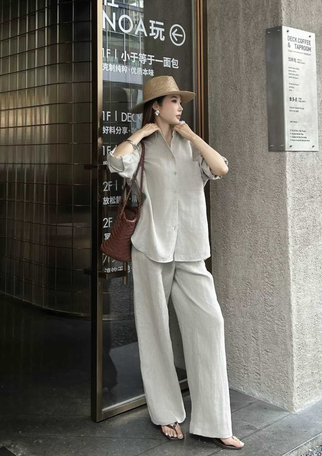 브루넬로쿠치넬리 내추럴 린넨 루즈핏 긴소매 셔츠 상세 이미지 14