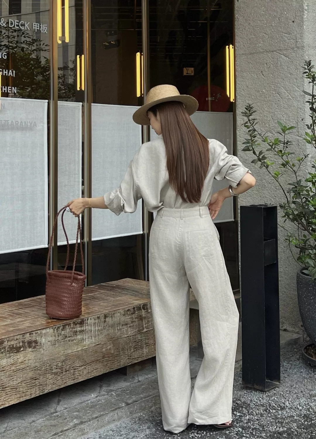 브루넬로쿠치넬리 더블 플리츠 하이웨이스트 린넨 와이드 슬랙스 상세 이미지 18
