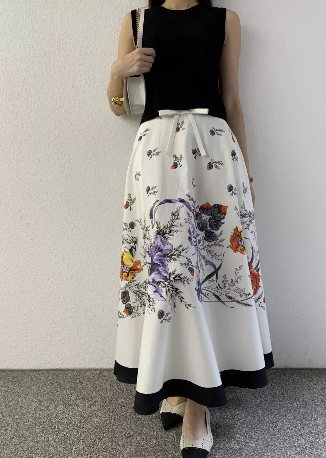 디올 빈티지 플라워 프린트 A라인 롱 스커트 상세 이미지 17