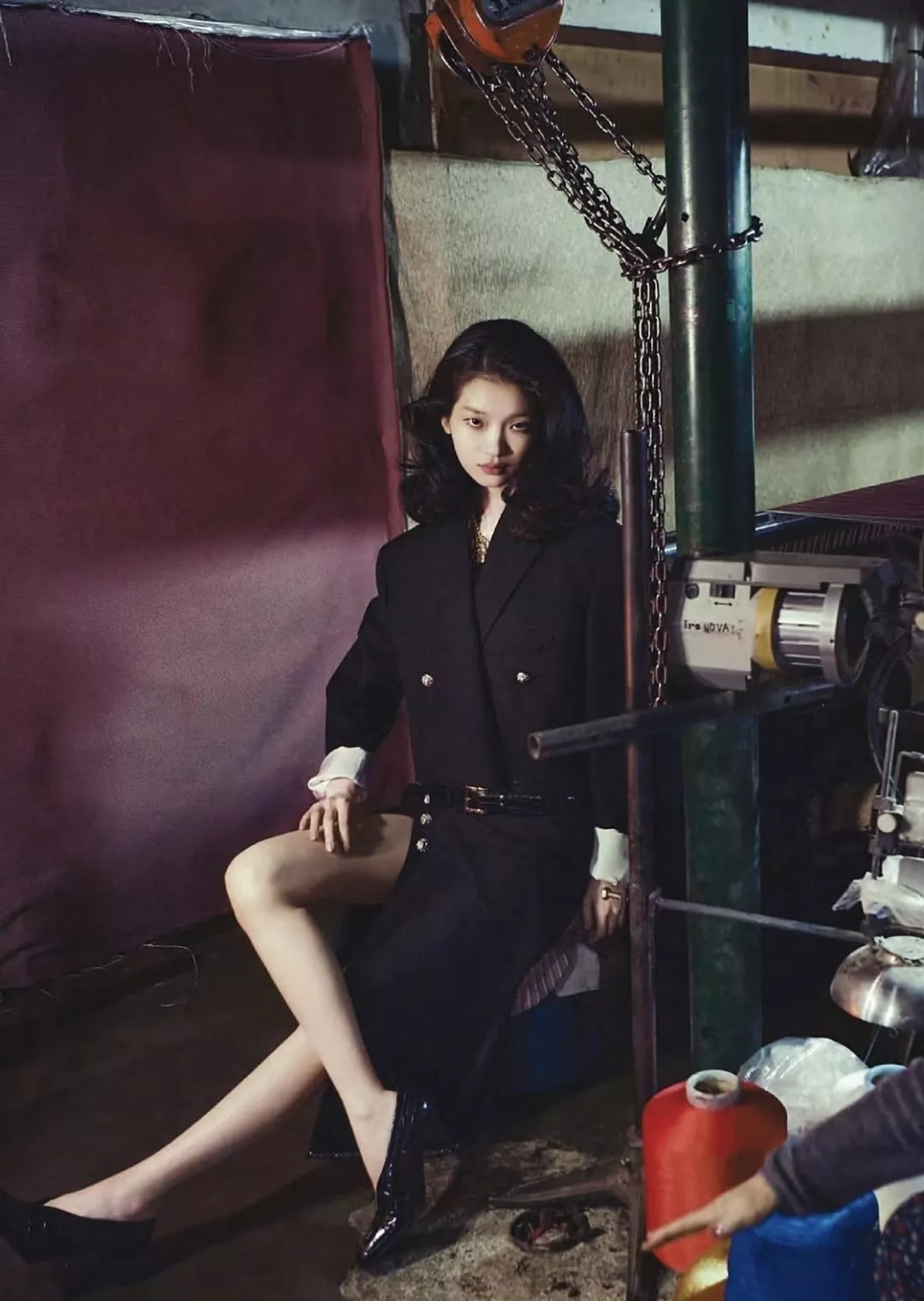 샤넬 랩 스타일 까멜리아 버튼 롱 스커트 상세 이미지 14