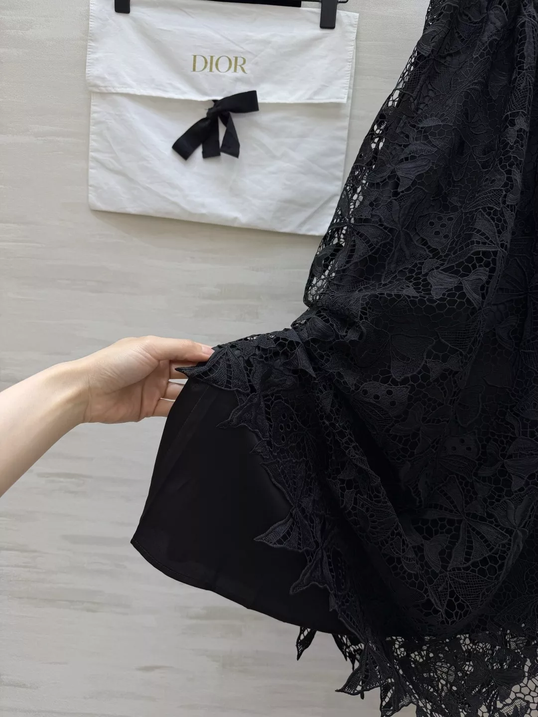 디올 버터플라이 레이스 플레어 롱 스커트 상세 이미지 4