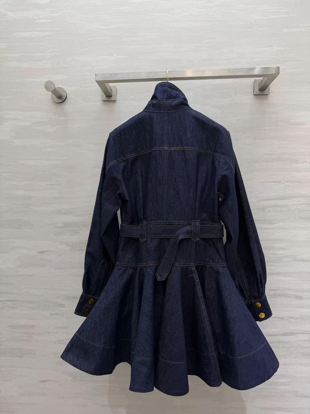 짐머만 하이넥 멀티포켓 벨트 데님 머메이드 원피스 상세 이미지 9