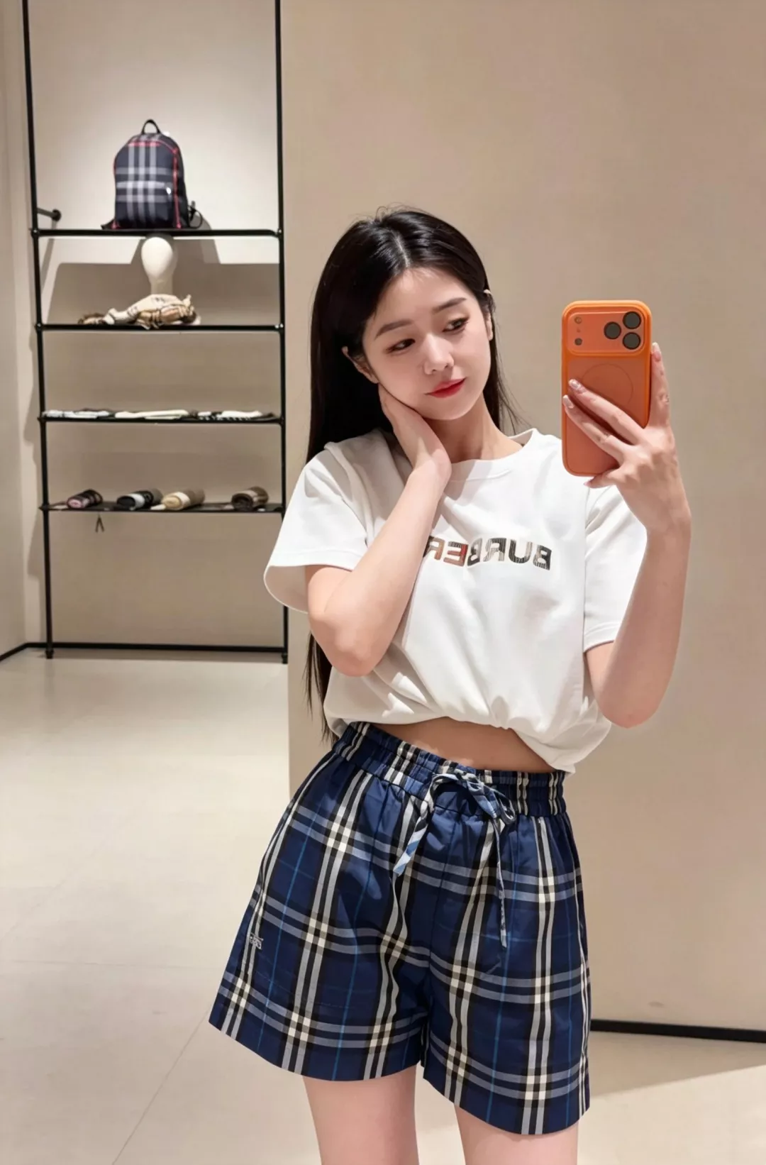 버버리 빈티지 체크 밴딩 하프 팬츠 상세 이미지 12