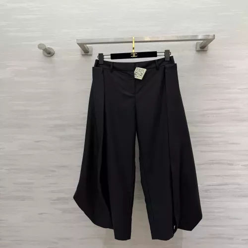 로에베 더블 레이어 해체 디자인 와이드 슬랙스 팬츠
