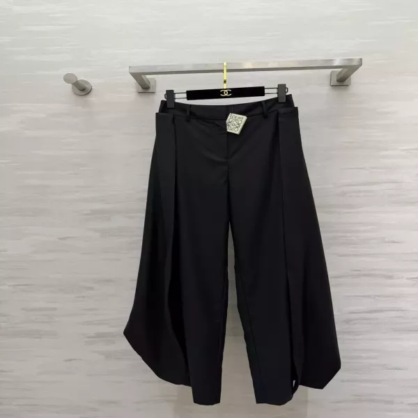 로에베 더블 레이어 해체 디자인 와이드 슬랙스 팬츠