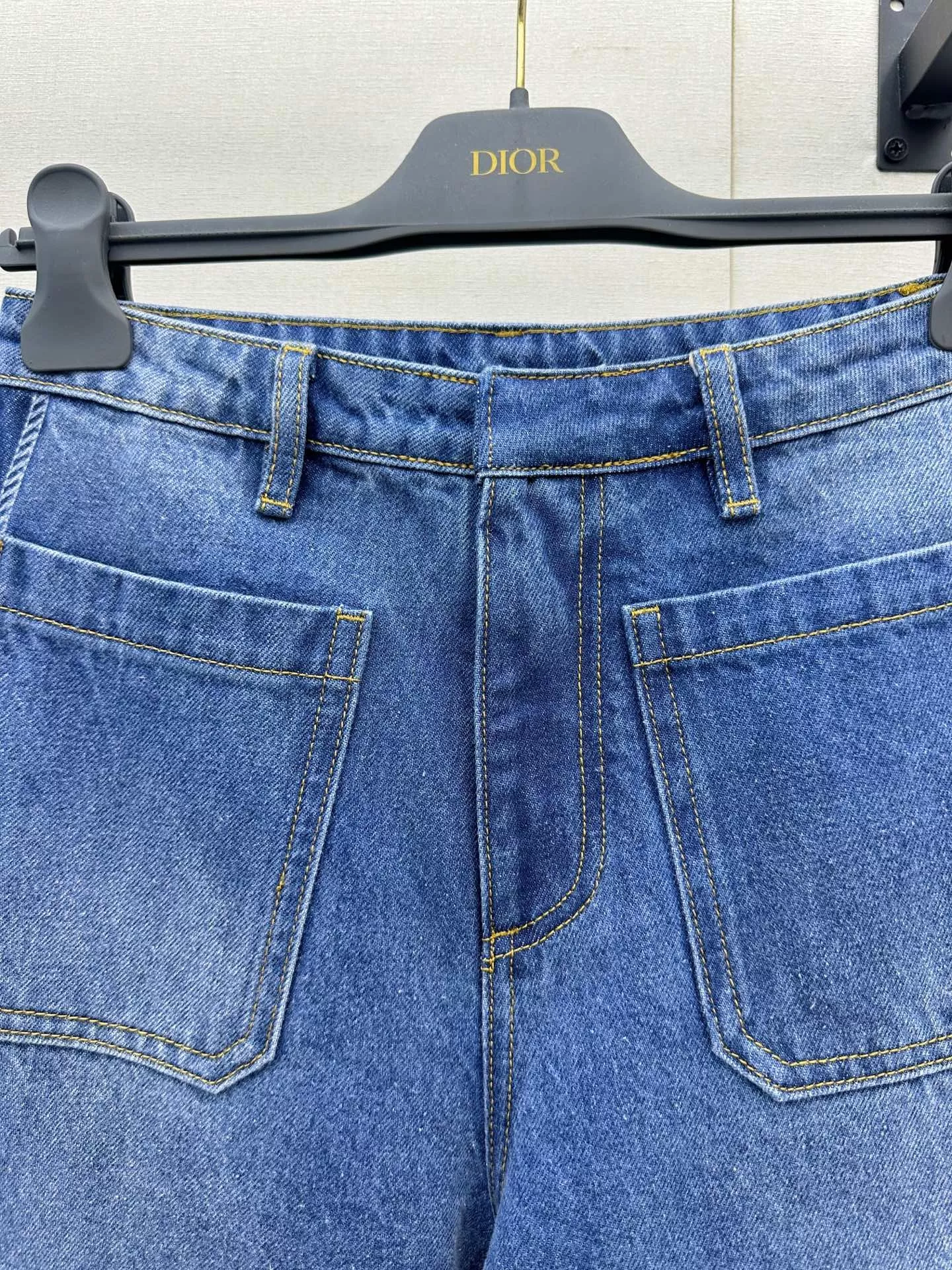 디올 크롭 재킷 와이드 데님 팬츠 상세 이미지 3