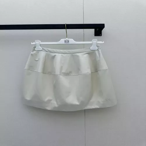 로에베 아나그램 자수 A라인 미니 스커트