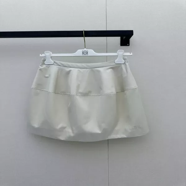 로에베 아나그램 자수 A라인 미니 스커트