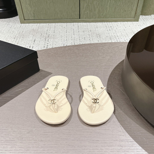 샤넬 더블C 플랫 양가죽 쪼리