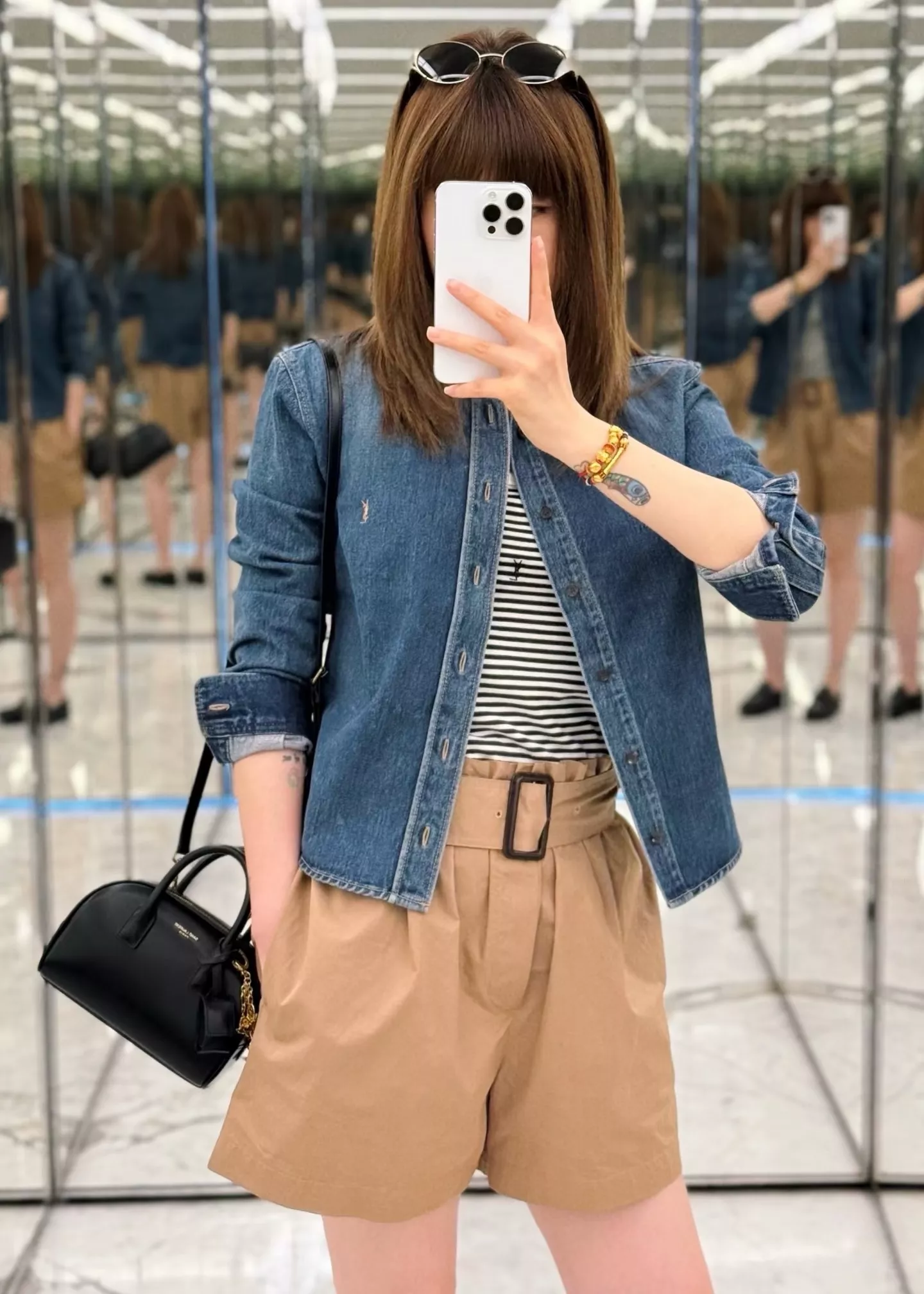 입생로랑 트리플 프로텍션 우븐 반바지 상세 이미지 61