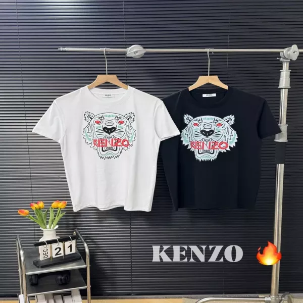 겐조 타이거 헤드 프린트 오버핏 반소매 티셔츠