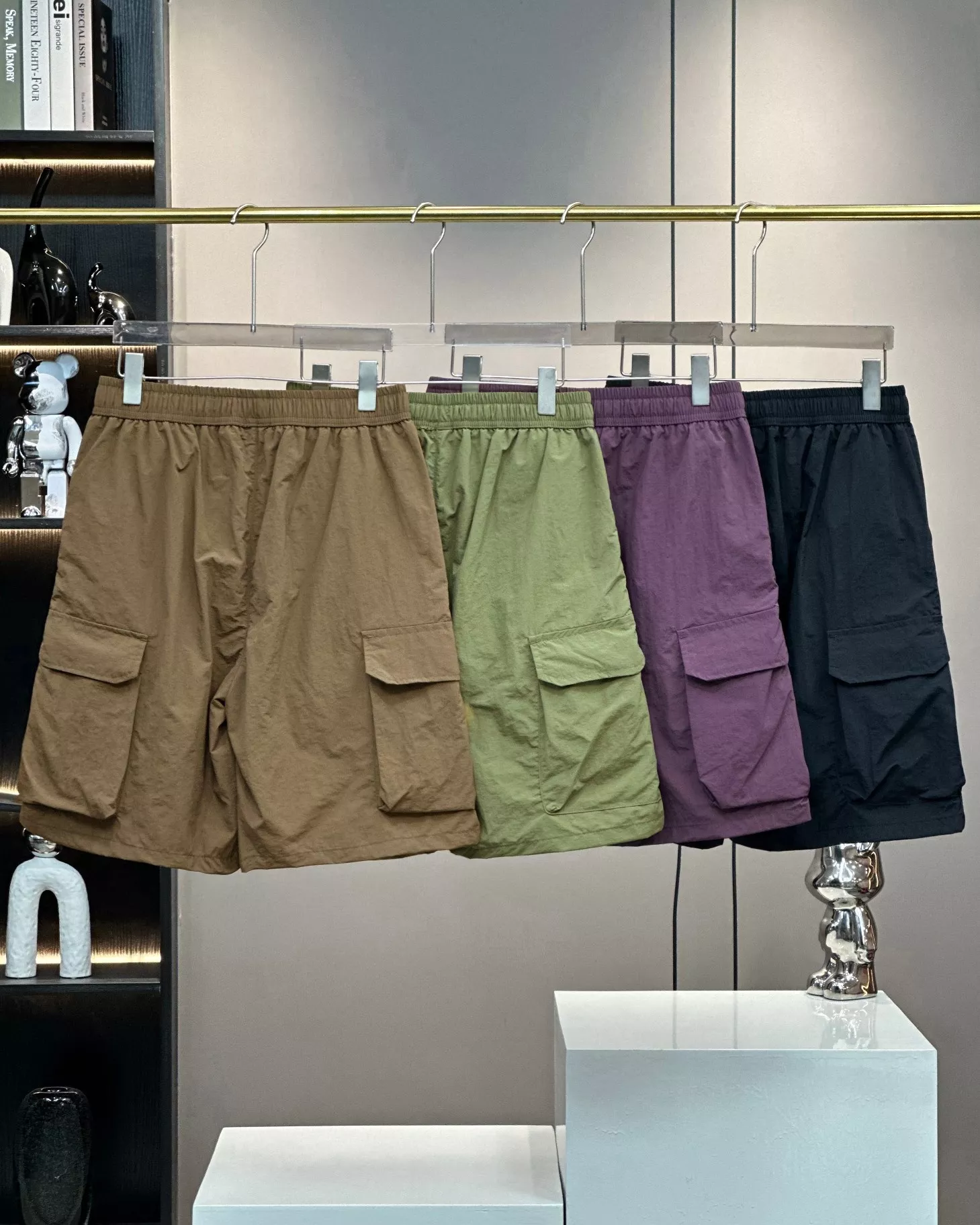 라코스테 워싱 코튼 멀티포켓 아웃도어 하프 팬츠 상세 이미지 6