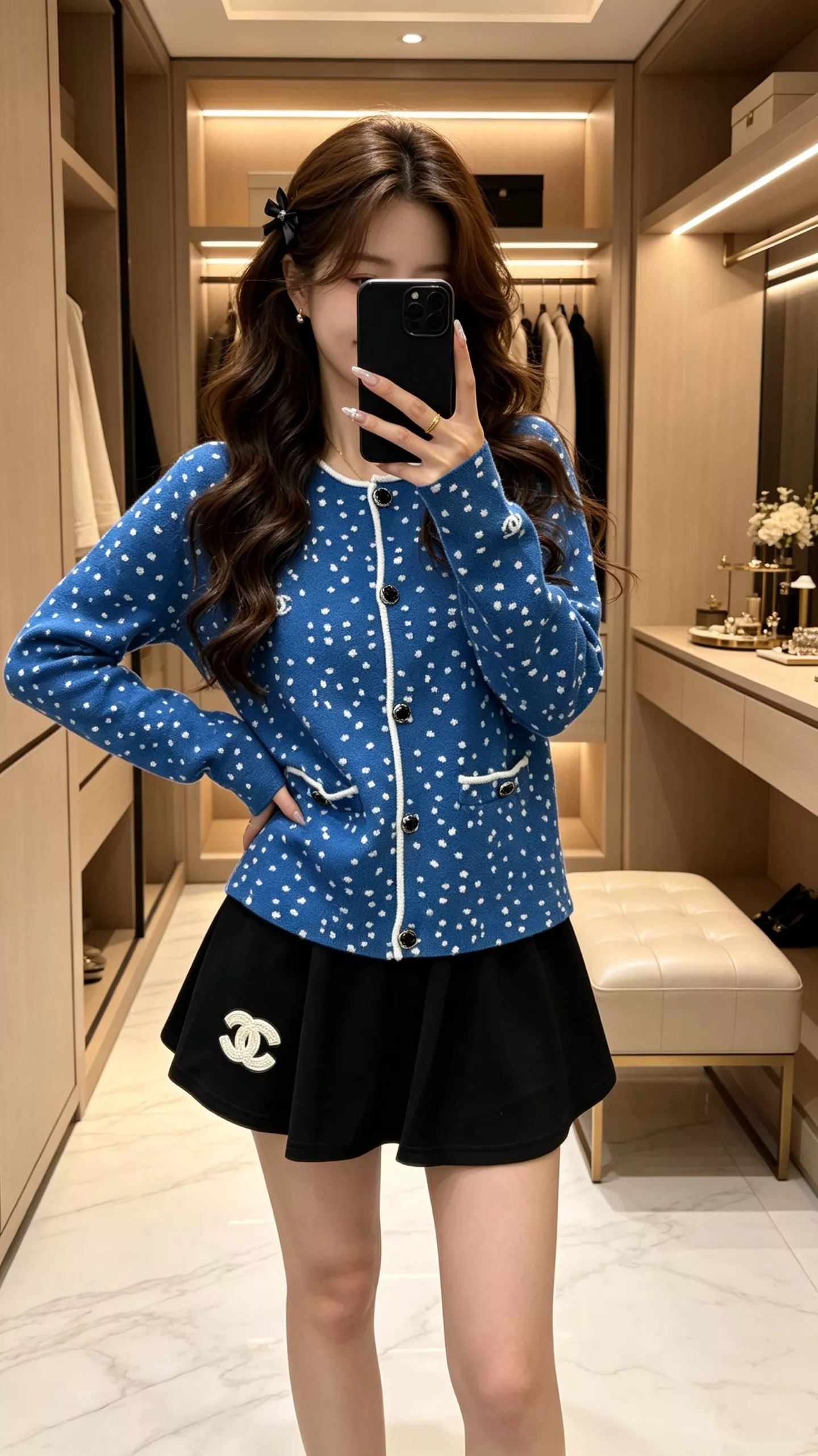 샤넬 스타라이트 더블C 로고 자카드 트위드 재킷 상세 이미지 23