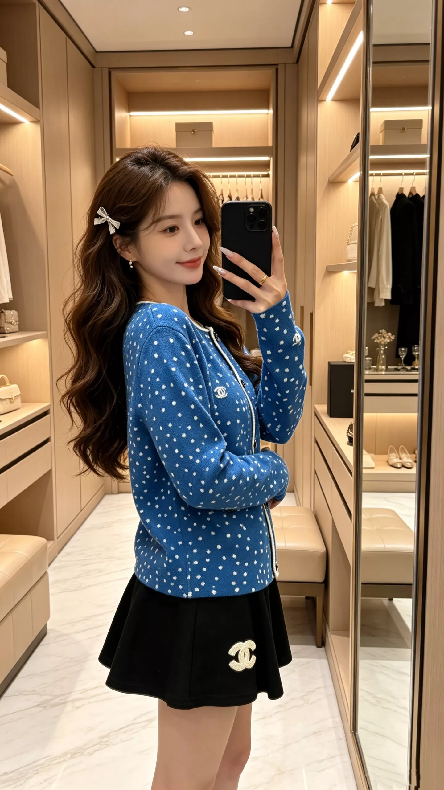 샤넬 스타라이트 더블C 로고 자카드 트위드 재킷 상세 이미지 24