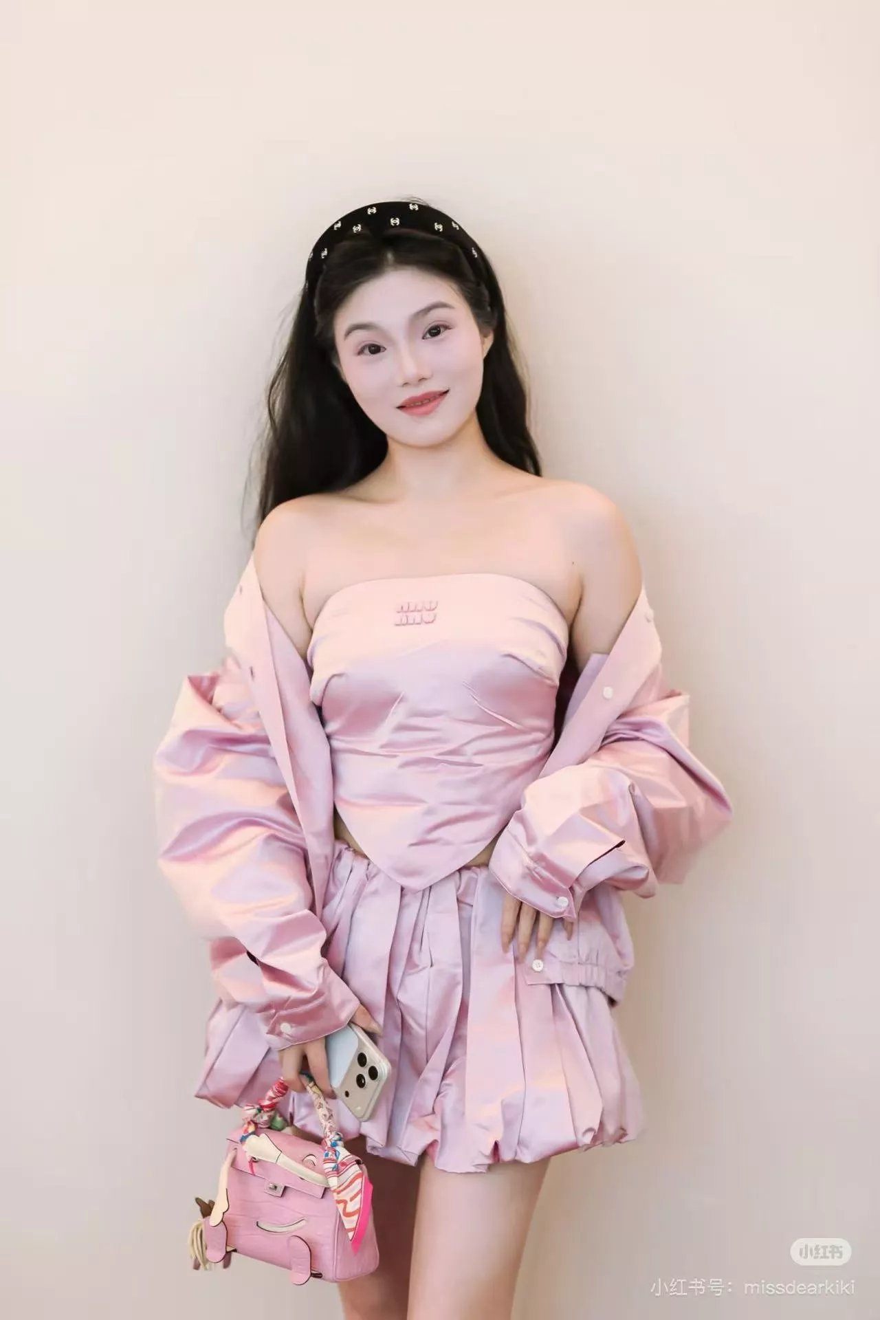 미우미우 새틴 플리츠 하이웨이스트 벌룬 미니 스커트 상세 이미지 11