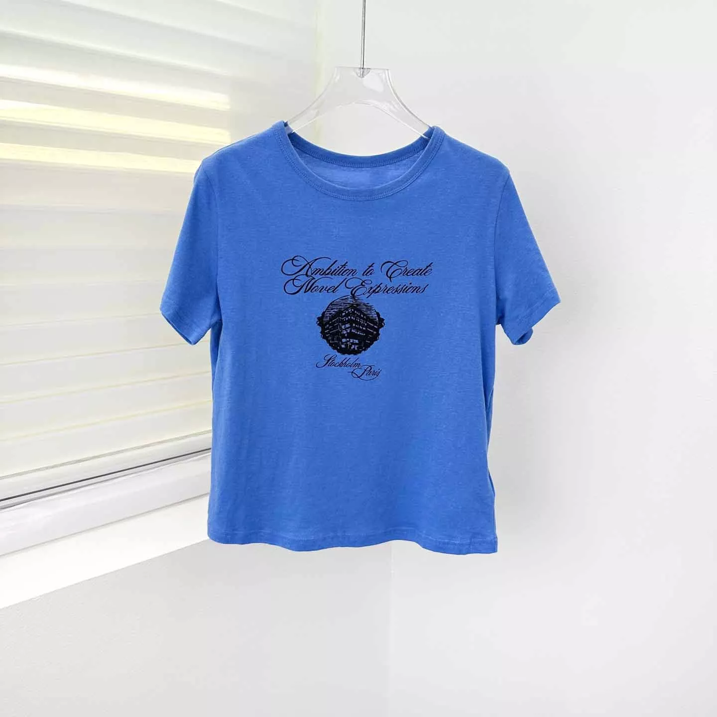 아크네스튜디오 그래픽 플레인 니트 반소매 티셔츠 상세 이미지 1
