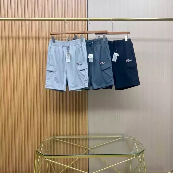 휠라 3D 입체 재단 흡습속건 카고 하프 팬츠