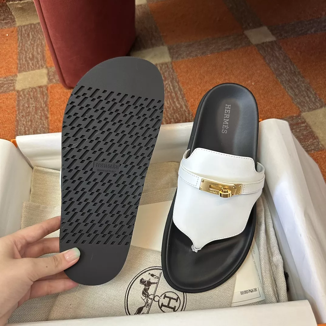 에르메스 켈리 버클 카프스킨 쪼리 슬리퍼 상세 이미지 3