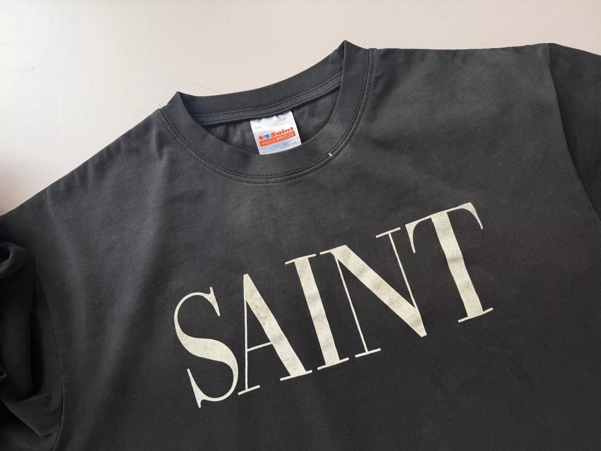 세인트미카엘 SAINT 그래픽 워싱 반소매 티셔츠 상세 이미지 6