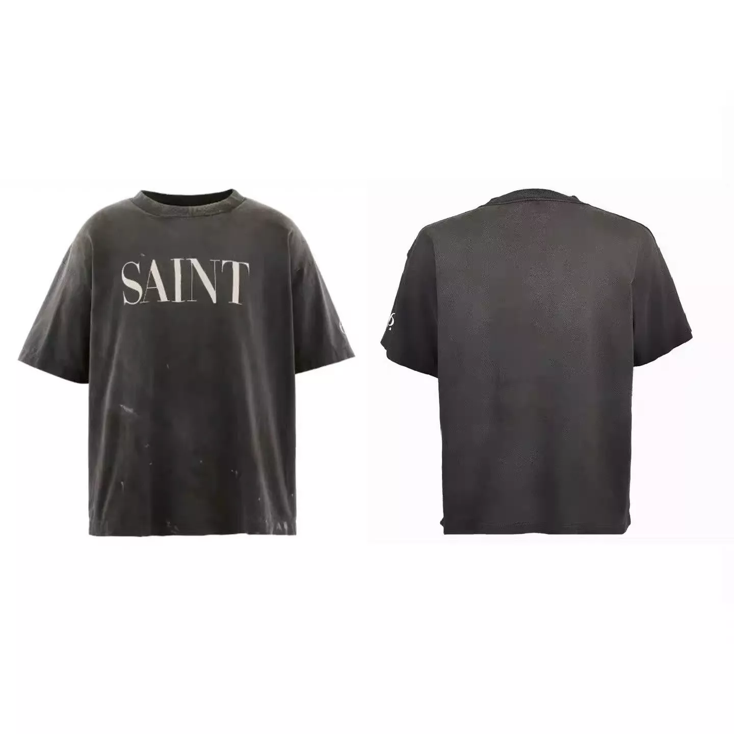 세인트미카엘 SAINT 그래픽 워싱 반소매 티셔츠 상세 이미지 3