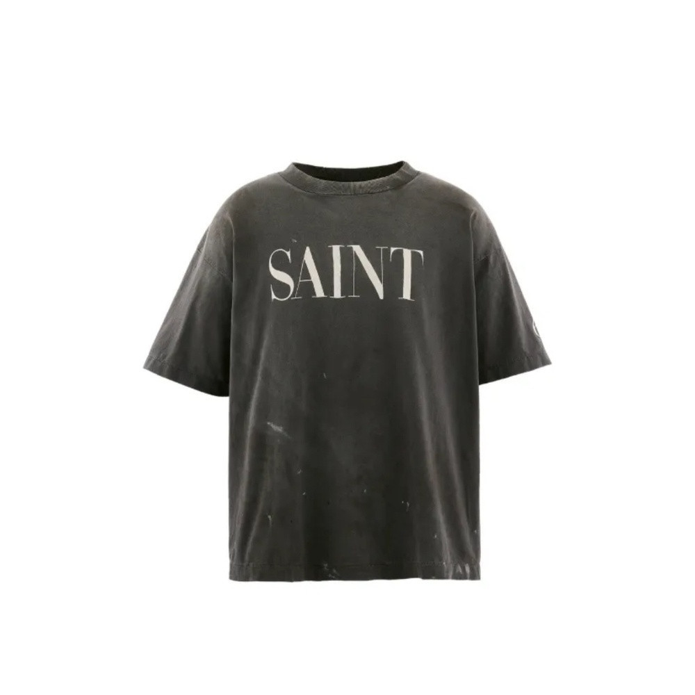 세인트미카엘 SAINT 그래픽 워싱 반소매 티셔츠