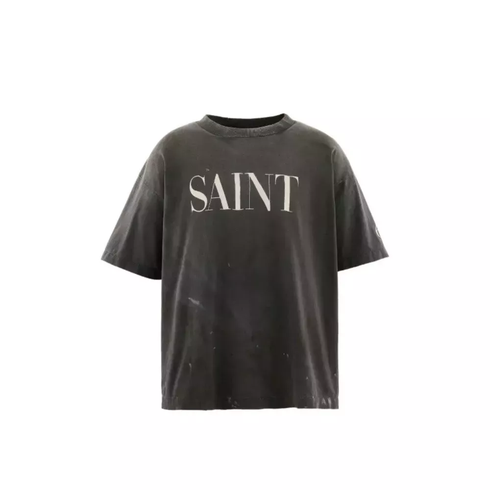 세인트미카엘 SAINT 그래픽 워싱 반소매 티셔츠