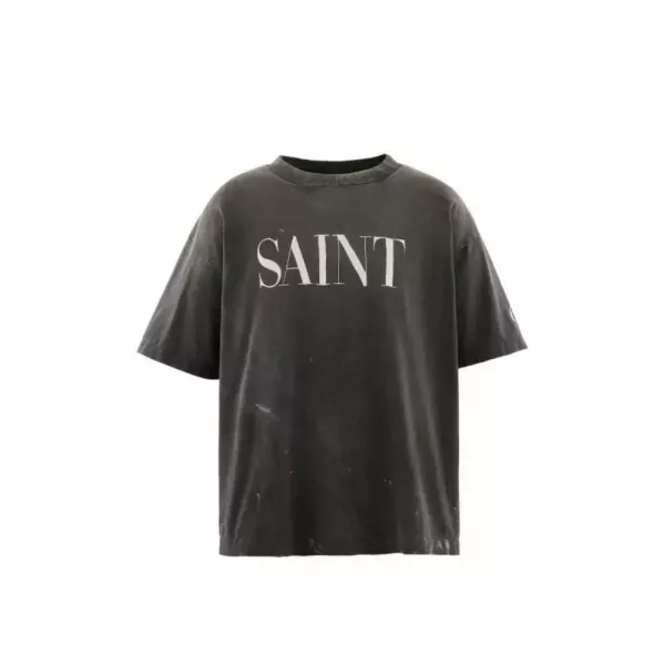 세인트미카엘 SAINT 그래픽 워싱 반소매 티셔츠
