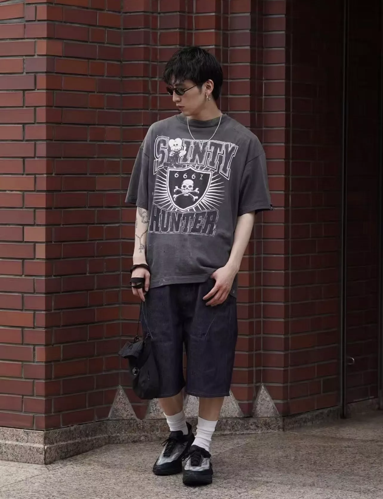 세인트미카엘 세인트헌터 그래픽 워싱 반소매 티셔츠 상세 이미지 23