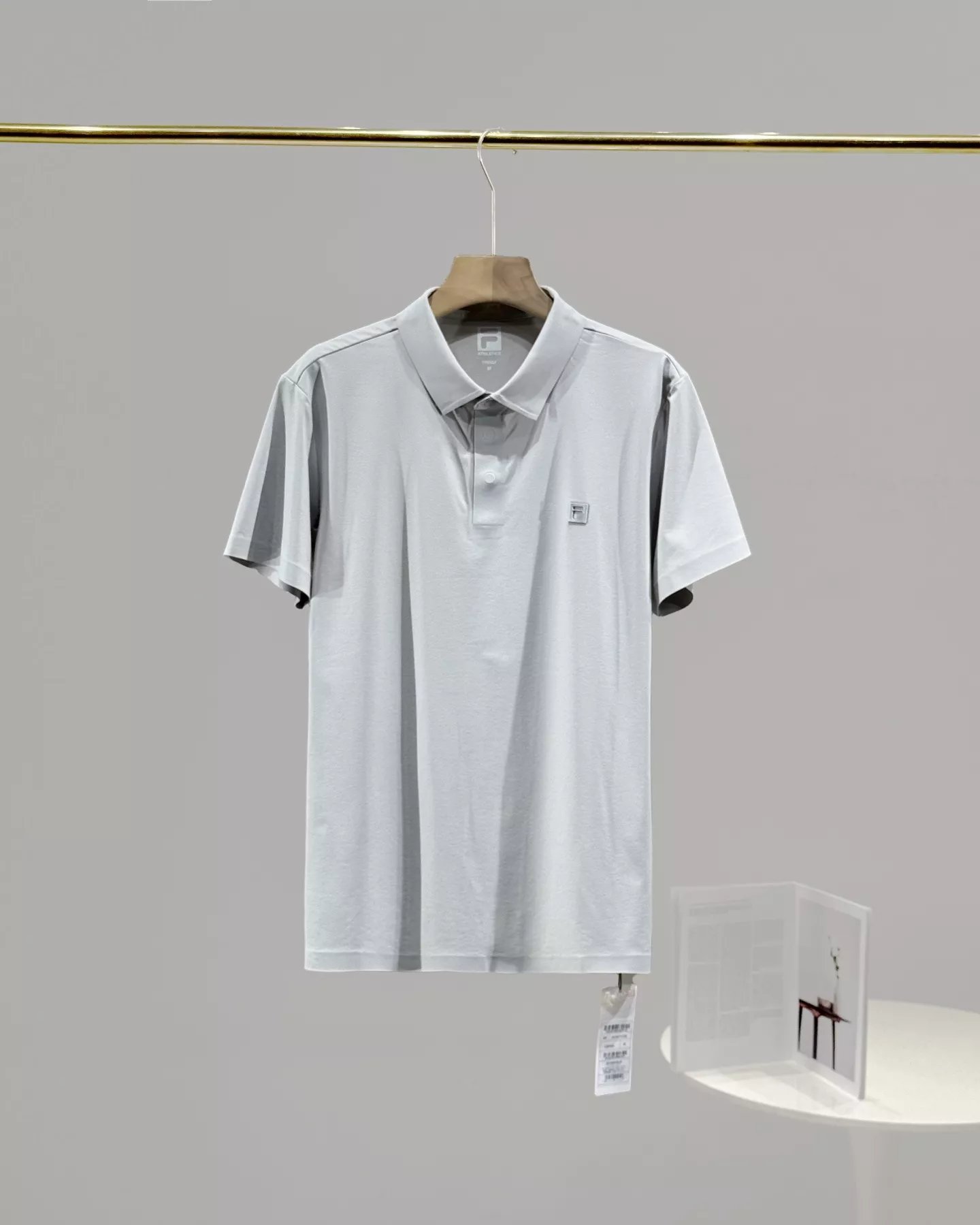 휠라 퓨전 경량 속건 배색 폴로 티셔츠 상세 이미지 2