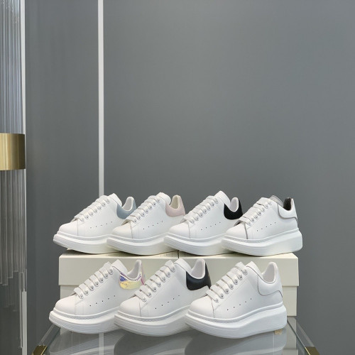 알렉산더맥퀸 실크 송아지가죽 오버솔 레이스 로우탑 스니커즈