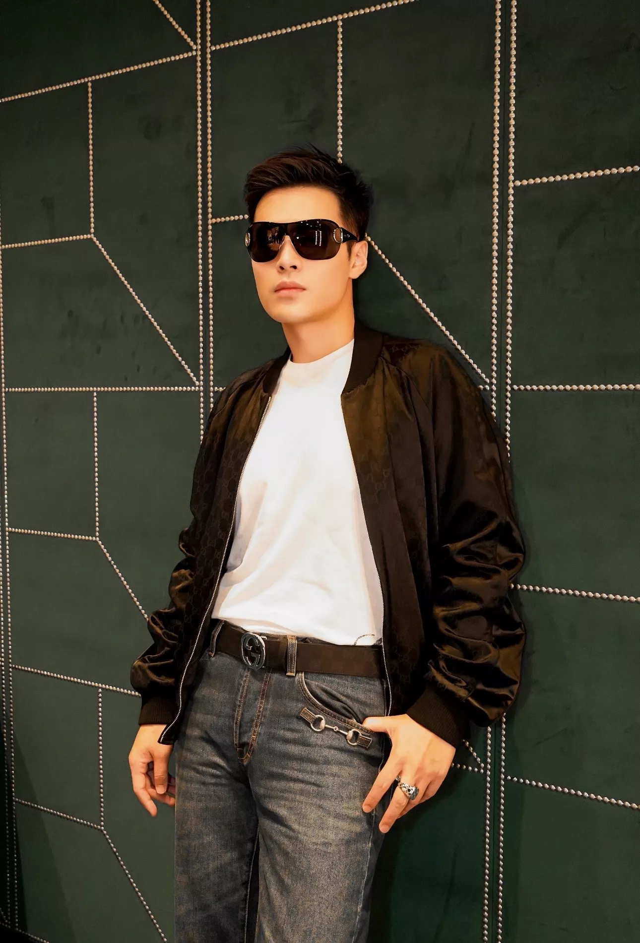 구찌 GG 암문 자카드 나일론 집업 재킷 상세 이미지 71