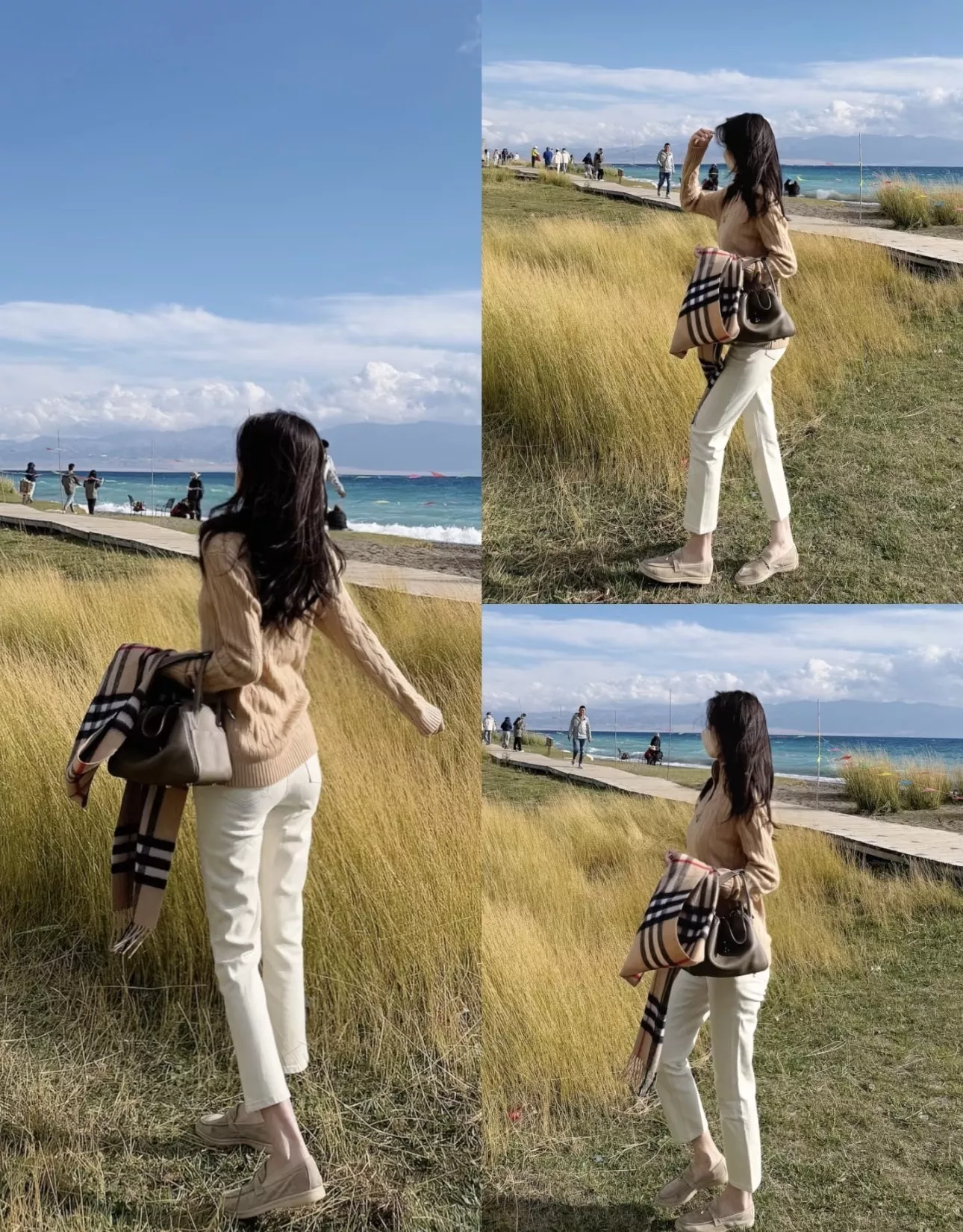 브루넬로쿠치넬리 심플 크롭 스트레이트 화이트 데님 팬츠 상세 이미지 67