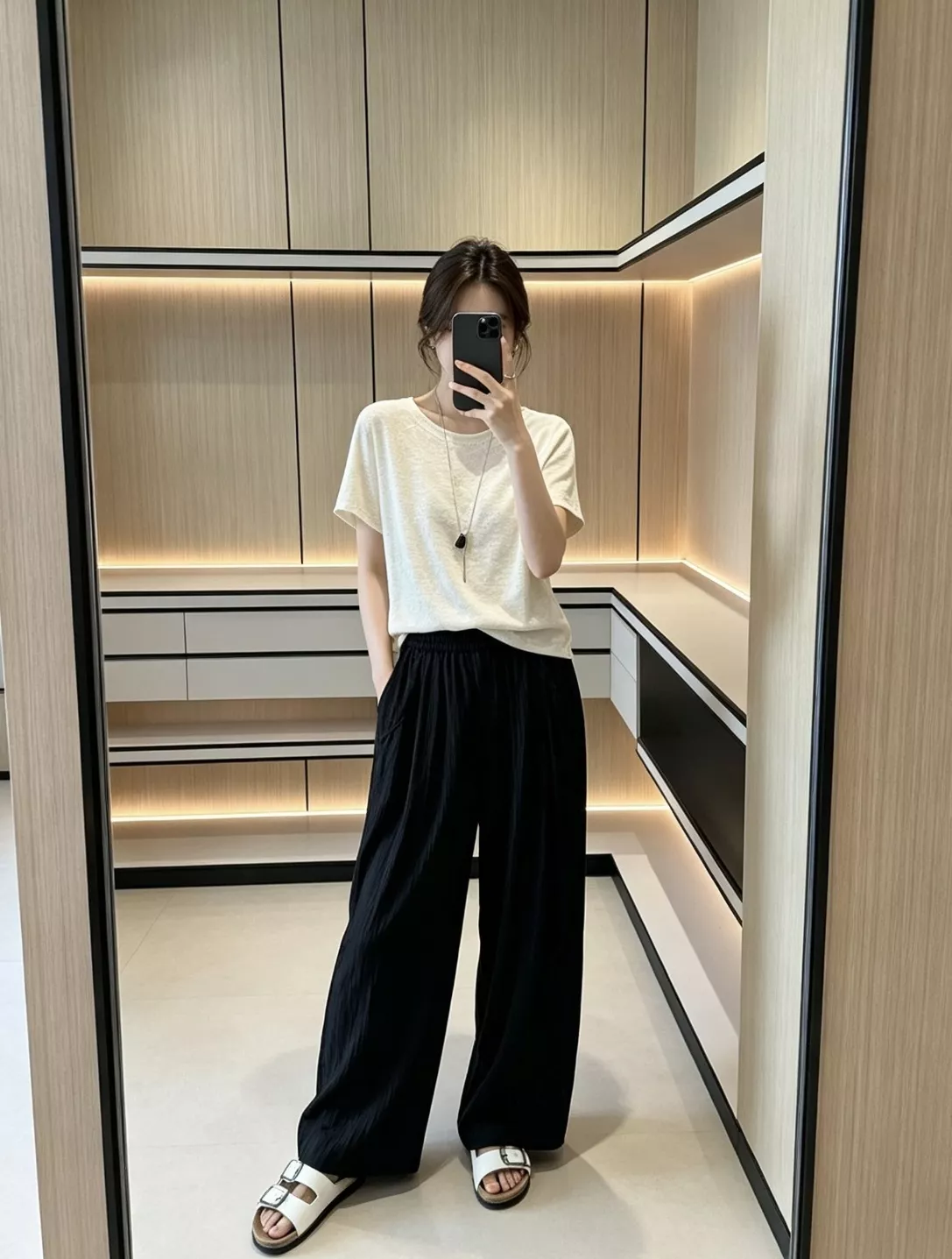 르메르 입체 압주름 와이드 밴딩 슬랙스 팬츠 상세 이미지 62