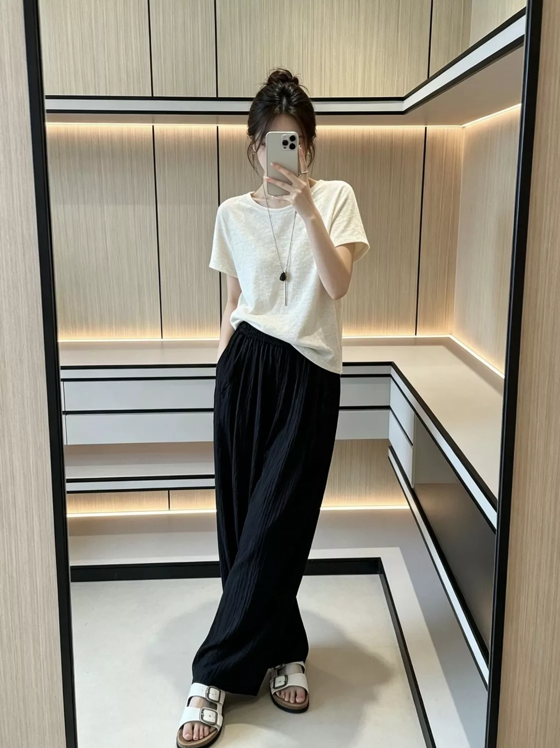 르메르 입체 압주름 와이드 밴딩 슬랙스 팬츠 상세 이미지 58