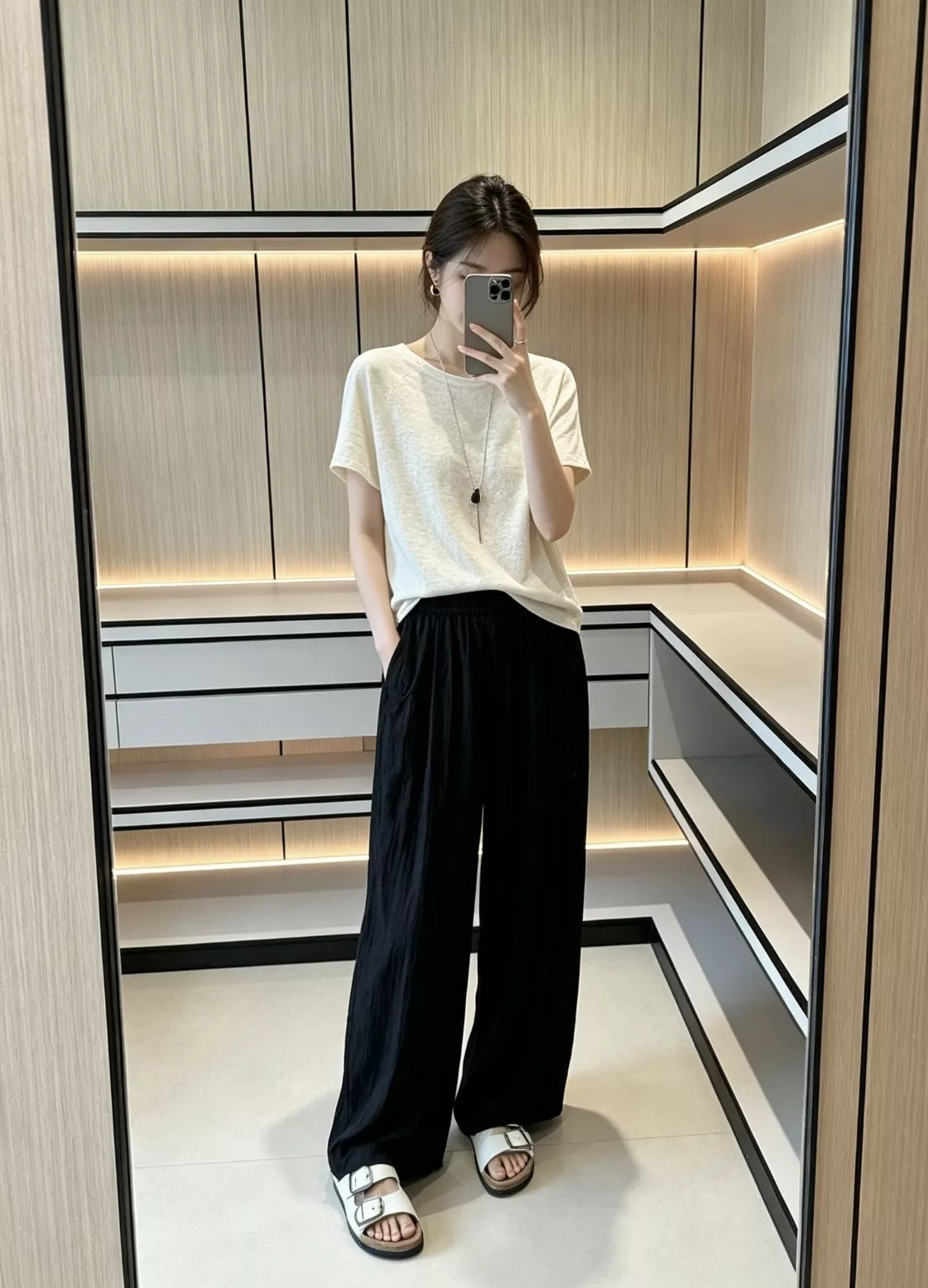 르메르 입체 압주름 와이드 밴딩 슬랙스 팬츠 상세 이미지 60