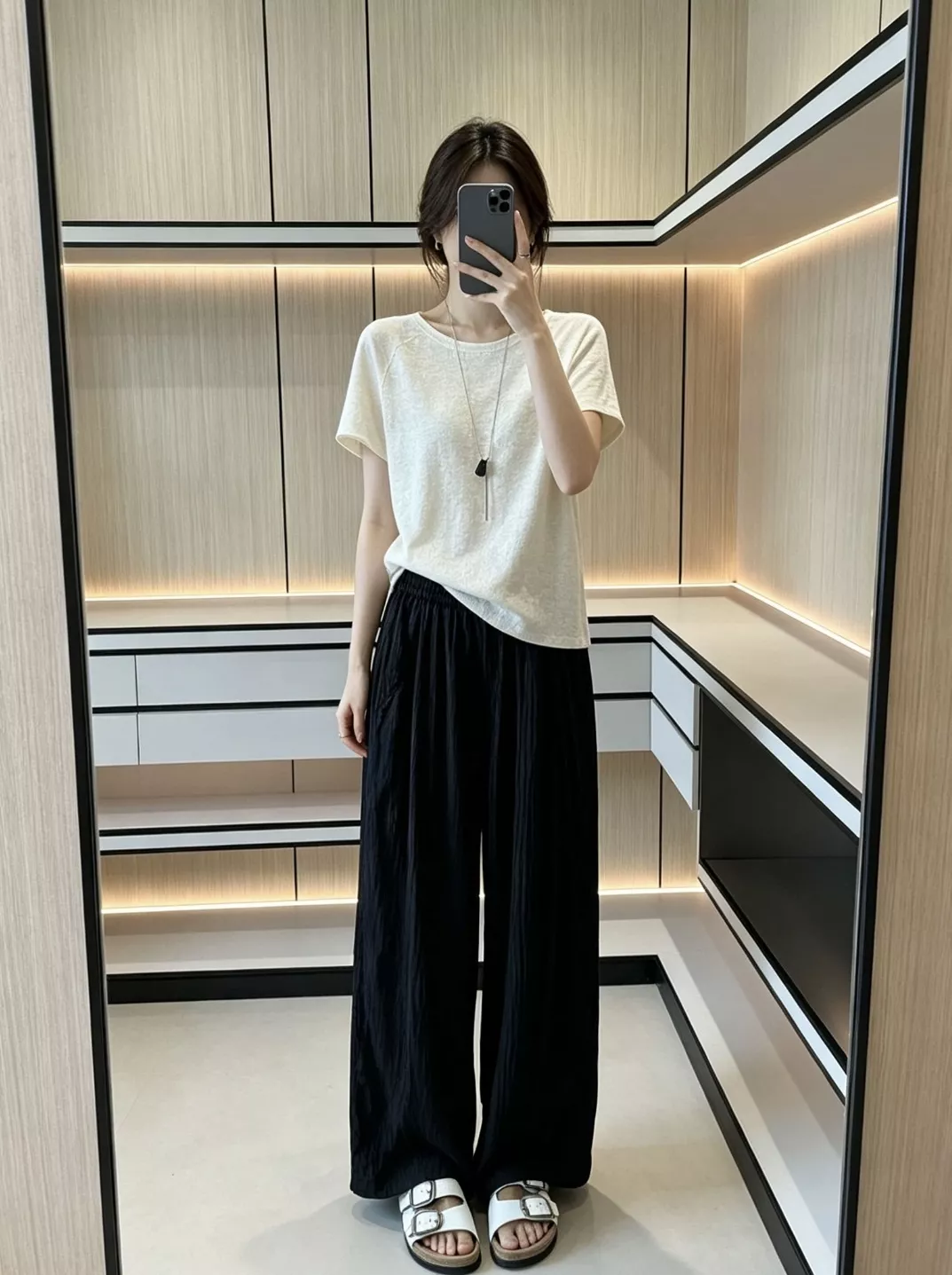 르메르 입체 압주름 와이드 밴딩 슬랙스 팬츠 상세 이미지 63