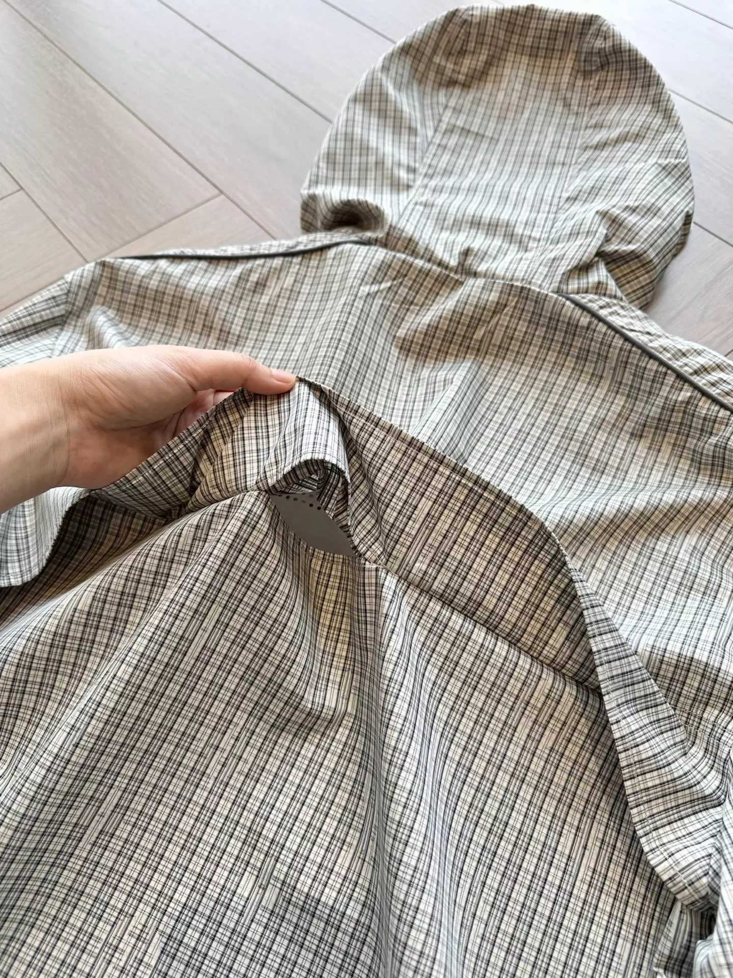 루이비통 모노그램 다미에 후드 방풍 집업 재킷 상세 이미지 32